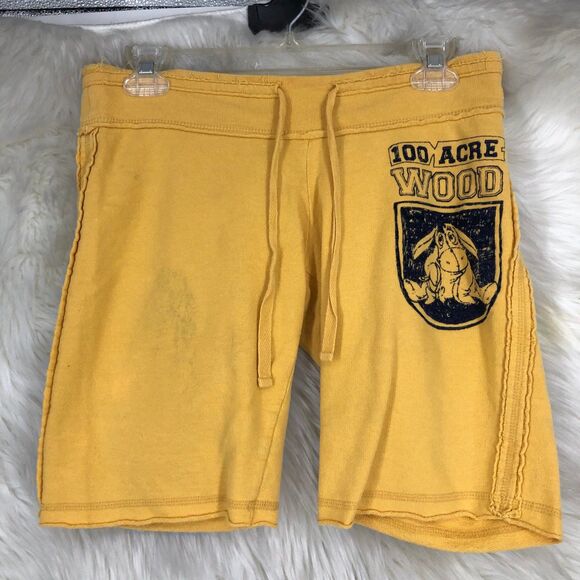 Vintage Disney Y2K Yellow & Navy Eeyore Shorts from Winnie the Pooh, Gym SZ S - Picture 4 of 9